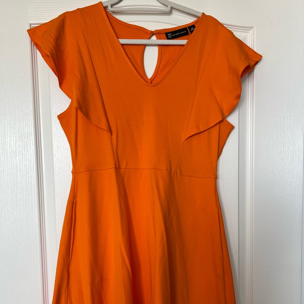 New York & Company Orange T-shirt dress